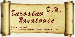 Daroslav Masalović vizit kartica